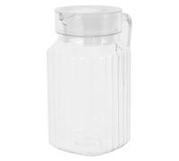 Angoily Jarra Diseño Rayado Único de PC Plástico de 500ml con Tapa Hermética y Recipiente para Jugo y Agua Fría Adecuado para Uso en Casa y Bar