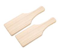 Angoily Juego de 2 Herramientas para Pintar Cerámica, Tabla de Madera para Modelar Arcilla para Manualidades, Suministros Versátiles para Principiantes Y Profesionales, Beige, 7,67 X 2,55 X 0,59