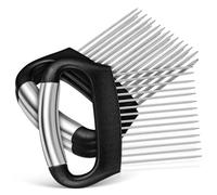 Angoily Juego de 3 Soportes para Cortar Cebolla de Acero Inoxidable Ablandador de Multifunción Púas para Uniformes Utensilio Práctico para Verduras y Frutas Cocina Doméstica