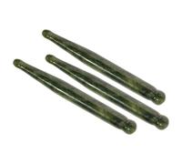 Angoily Juego de 3 Varillas Masajeadoras de Jade Natural para Rostro y Cuello Herramienta Facial Gua Sha Manual para Puntos de Acupuntura y Relajación Masajeador Compacto para Cuidado