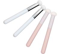 Angoily Juego de 4 Brochas Correctoras de Maquillaje Profesional Cabezal de Esponja Sintética Acabado Natural en Maquillaje Diario