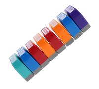 Angoily Juego de 8 Sellos Coloridos para Profesores, Útiles Escolares Tamaño Pequeño, Sellos Educativos Tinta Segura, Ideales para Aula y Motivar Estudiantes de Inglés