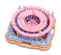 Angoily Juego para Hacer Pompones de Pelusa, Herramienta Manual de Bobinadora, Kit para Manualidades Diy, Accesorios para Tejer y Fabricar Bolas de Hilo