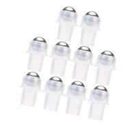 Angoily Kit de 10 Piezas de Rodillos Transparentes para Botellas de Perfume y Aceites Esenciales, Plástico Fácil de Instalar para Producción DIY