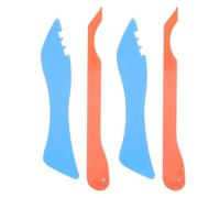 Angoily Kit Manual de 4 Herramientas para Foiling de Láminas de Cobre en Vidrieras Estampador y Bruñidor Ergonómico Naranja para Acabado Preciso en Manualidades y Talleres en Casa