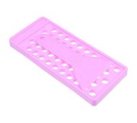 Angoily Kit para Elaborar Bálsamo Labial de 5 Bandeja de 50 Cavidades y Espátula Flexible Molde de PP Morado para Fabricación Casera de Brillo y Bálsamo Labial