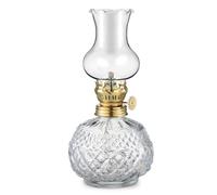 Angoily Lámpara de Aceite de Vidrio Vintage con Mecha de 3.5mm, Estilo Retro y Fácil de Limpiar, Adecuado para Decoración en Sala de Estar y Jardín