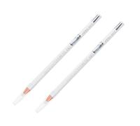 Angoily Lápiz Delineador de Ojos Blanco 2 Unidades Resistente al Agua Sudor Fácil de Colorear Recubrimiento de Madera Adecuado para Maquillaje Duradero y Mirada Alargada