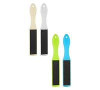 Angoily Lima para Pies Doble Cara 4 Piezas Multicolor, Removedor Seguro de Piel Muerta y Callos, Herramienta de Pedicura Profesional para Cuidado y Exfoliación en Casa y Color Aleatorio