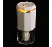 Angoily Limpiador de Lentes Eléctrico Giratorio Lavador de Lentes Abs Automático Blanco Portátil Uso en Casa y Oficina para Chicas