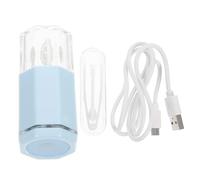 Angoily Limpiador Eléctrico Automático de Lentes de Contacto, Lavadora Ultrasónica Portátil Tamaño Pequeño Color Azul Claro, Estuche para Limpieza en Casa y Viajes, Máquina para Cuidado