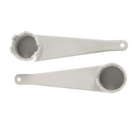 Angoily Llave para Válvulas de Aire de 6 Ranuras, 2 Piezas, Llave Manual Ligera de PVC Gris Claro para Kayak, Bote Inflable y Deportes Acuáticos, Herramienta Portátil para Reparación