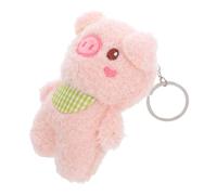 Angoily Llavero de Cerdo de Peluche Suave, Colgante de Bolso Decorativo Pequeño, Accesorio Animal de Felpa para Niñas y Fiesta, Llavero Creativo y Charm de Cerdito 1 Pieza