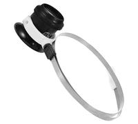 Angoily Lupa de Cabeza para Reparación de Relojes Joyería y Electrónica Herramienta Resistente y Versátil con Aro de Acero para Inspección Detallada