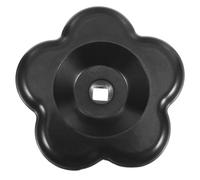 Angoily Manija de Válvula Cuadrada - Volante de Compuerta Industrial - Repuesto de Baquelita con Núcleo Metálico - Perilla en Forma de Flor para Grifo Exterior y Fontanería de Agua