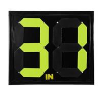 Angoily Marcador Manual de Sustituciones para Árbitros de Fútbol, Tablero Portátil Fluorescente Negro, Accesorios para Árbitros de Fútbol, Equipo Compacto para Partidos y Entrenamiento, 2