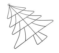 Angoily Marco Decorativo de Árbol de Navidad en Hierro Negro para Pared