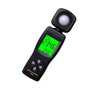 Angoily Medidor de Iluminancia Portátil Fotómetro Digital de Alta Precisión Luxómetro Industrial Medidor de Luz Herramienta de Medición para Fotografía Sensor Estable Color Negro