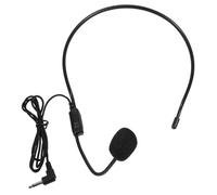 Angoily Micrófono Cable 3.5 Mm Auriculares Micrófono de Diadema Ajustable para Amplificador de Voz, Calidad de Sonido Óptima, 4 Piezas para Profesores y Presentaciones