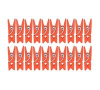 Angoily Mini Clips de Madera Naranja 2.5 Cm para Fotos y Manualidades, Pinzas Pequeñas Multiusos para Decoración del Hogar, Oficina y Eventos, Pack de 300 Unidades