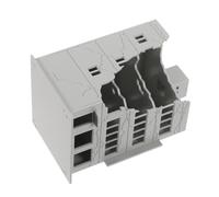 Angoily Modelo De Edificio Dañado por La Batalla Edificios En Ruinas Casa En Ruinas En Miniatura En Miniatura Grey