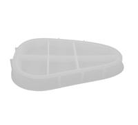 Angoily Molde de Silicona Grande para Bandeja Triangular y Redonda de Resina Epoxi Molde DIY para Manualidades y Almacenamiento de Joyas Antiadherente Superficie Lisa Adecuado para