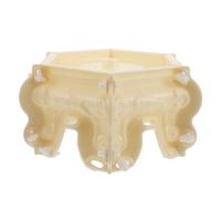 Angoily Molde para Columnas de Cemento Hexagonal Reutilizable Base para Pilares Romanos de 30 CM Molde de Hormigón Resistente para Esculturas y Jardineras Uso en Jardín y Exteriores