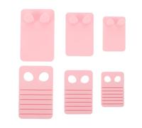 Angoily Molde para Pendientes de Arcilla Polimérica 3 Piezas, Molde para Colgantes de Lazo en Color Rosa, Pequeño Tamaño Diseño de Líneas Curvas para Manualidades y Joyería Artesanal