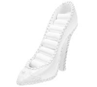 Angoily Organizador de Joyas Diseño de Zapato de Tacón Alto, Soporte para Anillos y Collares, Estante Compacto para Exhibición y Almacenamiento de Joyas, Adecuado para Uso Doméstico