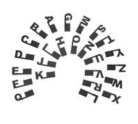 Angoily Organizadores de Estantes para Discos de Vinilo y CD Separadores Alfabéticos de Plástico (26 Unidades) para Clasificación Rápida en Bibliotecas y Colecciones Personales