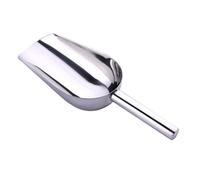 Angoily Pala de Acero Inoxidable para Hielo Pequeño y Alimentos con Mango Ergonómico Antideslizante Herramienta Multifunción para Congelador Cubitera y Almacenamiento de Alimentos Secos