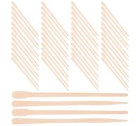 Angoily Palitos de Cera para Depilación de Madera 200 Piezas (88 Mm Cabezal Grueso 100 Unidades 88 Mm Cabezal Fino 100 Unidades), Aplicadores de Barras de Cera para Depilación Corporal
