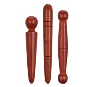 Angoily Palo de Masaje de Madera de Rosa 3 Piezas para Pies Cobertura Completa de Puntos de Acupuntura, Herramienta Tradicional para Aliviar Dolores y Relajación mientras Varios estilos