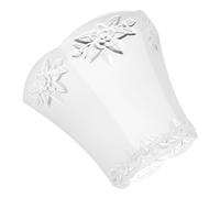 Angoily Pantalla de Lámpara Floral de PP E27, Diámetro del Portalámparas 42mm, Estilo Moderno, Patrón de Loto, Luz Agradable para Ojos, para Restaurantes y Oficinas
