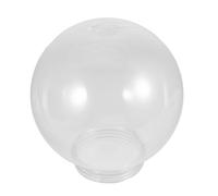 Angoily Pantalla globo acrílica transparente de 25 CM con abertura de 12 CM para lámpara de calle de patio exterior y aplique de pared