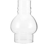 Angoily Pantalla para Lámpara de Aceite Redonda L888 Vidrio Transparente Resistente al Calor y Viento 38 Orificios para Lámpara de Queroseno Cubierta de Chimenea Práctica para