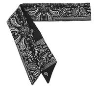 Angoily Pañuelo Pirata Deportivo para Hombre y Mujer, Diadema Elástica Negra Diseño Paisley, Banda Cabeza Transpirable y Absorbente de Sudor para Fitness y Ciclismo