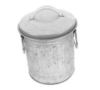 Angoily Papelera de Escritorio Metálica Pequeña con Tapa Cubo de Basura Multifuncional para Oficina y Organizador de Escritorio Cubo Resistente de Hierro para Cocina y Dormitorio