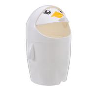 Angoily Papelera Pequeña Tapa para Escritorio en Forma de Pingüino, Mini Bote de Basura para Dormitorio y Oficina, Diseño Atractivo para y Espacios Juveniles