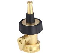 Angoily Paquete 2 Piezas Boquilla y Conector de Latón para Jardín Cierre Fácil de Conectar Flujo Fuerte para Riego Lavado y Limpieza Exterior Compatible Mangueras Estándar