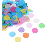 Angoily Paquete de Confeti Redondo de Papel de Seda de 25 CM Colores Vibrantes 15 Bolsas de 10 G 150 G Total Decoración para Mesas de Fiesta Bodas y Cumpleaños