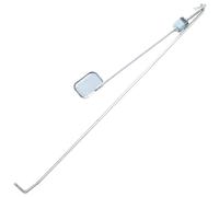 Angoily Pedal de Cubo de Basura de Metal Fácil Instalación Manos para Cubos de Basura Grandes de Exterior Color Plata