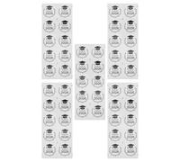 Angoily Pegatinas Adhesivas de Graduación 2026 Birrete Negro y Dorado 38 Mm 5 Hojas 50 Unidades para Decoración Fiesta Recuerdos Escolares y Universitarios