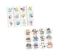 Angoily Pegatinas Autoadhesivas para Bebés Piezas Decoración Mensual para Fotografía para Madres y Padres