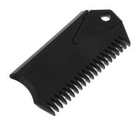 Angoily Peine para Cera de Tablas de Surf y Paddleboard con Llave para Quillas, Herramienta de Plástico para Mantenimiento y Limpieza de Tablas, Accesorio Negro para Deportes Acuáticos