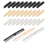 Angoily Peine Plegable Antiestático de Bolsillo 30 Piezas Cepillo Portátil Doble Cabeza y Dientes Anchos y Finos Mini Peine Compacto para Viaje Cuidado Rápido del Cabello para Mujer y