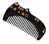 Angoily Peine Portátil de Cuerno Natural, Cómodo y Resistente, Reduce el Quiebre del Cabello, Diseño Compacto Adecuado para Uso Diario