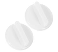 Angoily Perilla 2 Unidades del Botón Giratorio para Refrigerador y Congelador, Control de, Material Abs Blanco Compatible para Cocina