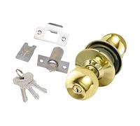 Angoily Perilla De Cerradura De Puerta Esférica De Acero Inoxidable Llave 60mm Certificada, Funcional y Práctica Para Interiores Como Dormitorios y Baños, Juego De 1 Unidad, Uso Diario