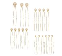Angoily Perlas y Aleación, para Bodas y Finamente Elaborados 18 Palillos Cabello para Mujeres y Peinados Diarios